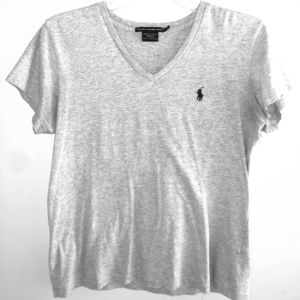 Ralph Lauren Women’s Grey V-neck